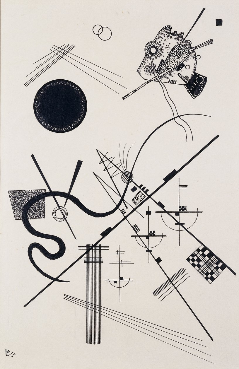 Bez tytułu (Rysunek 4); Bez tytułu (Dessin 4) autorstwa Wassily Kandinsky