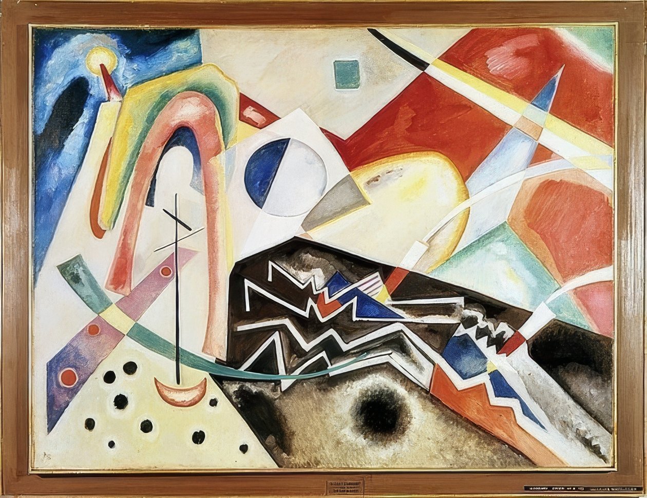 Biały zygzak. 1922 autorstwa Wassily Kandinsky