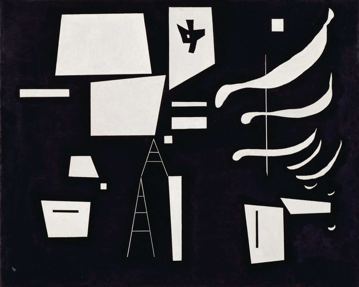 Biały - miękki i twardy marzec autorstwa Wassily Kandinsky