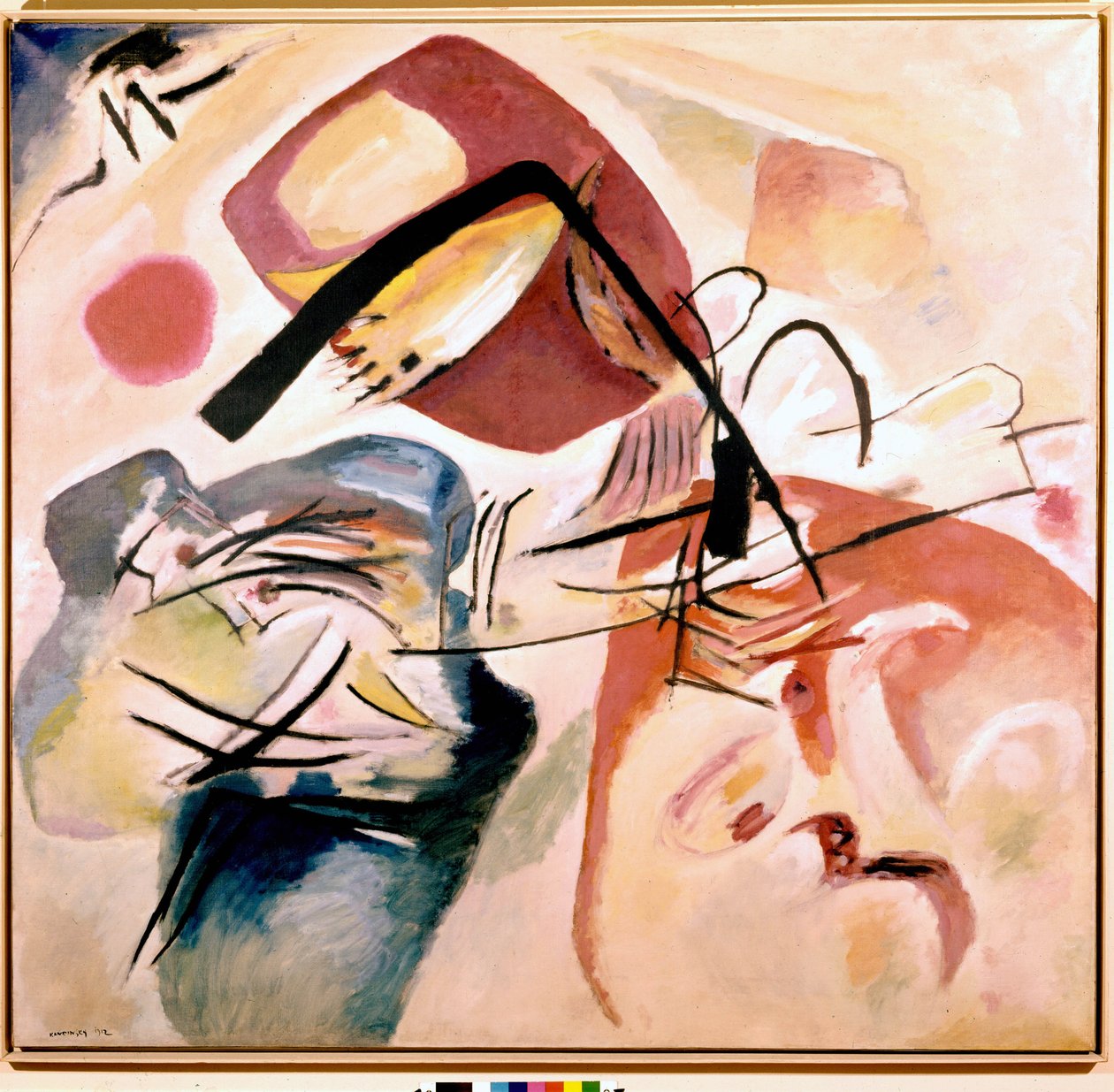 Z czarną kokardką autorstwa Wassily Kandinsky
