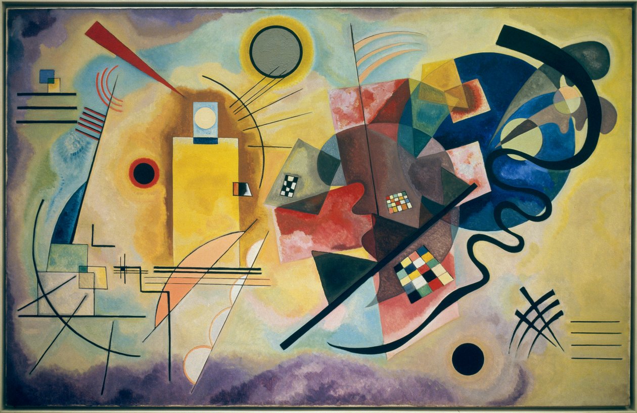 Żółto-czerwono-niebieski autorstwa Wassily Kandinsky