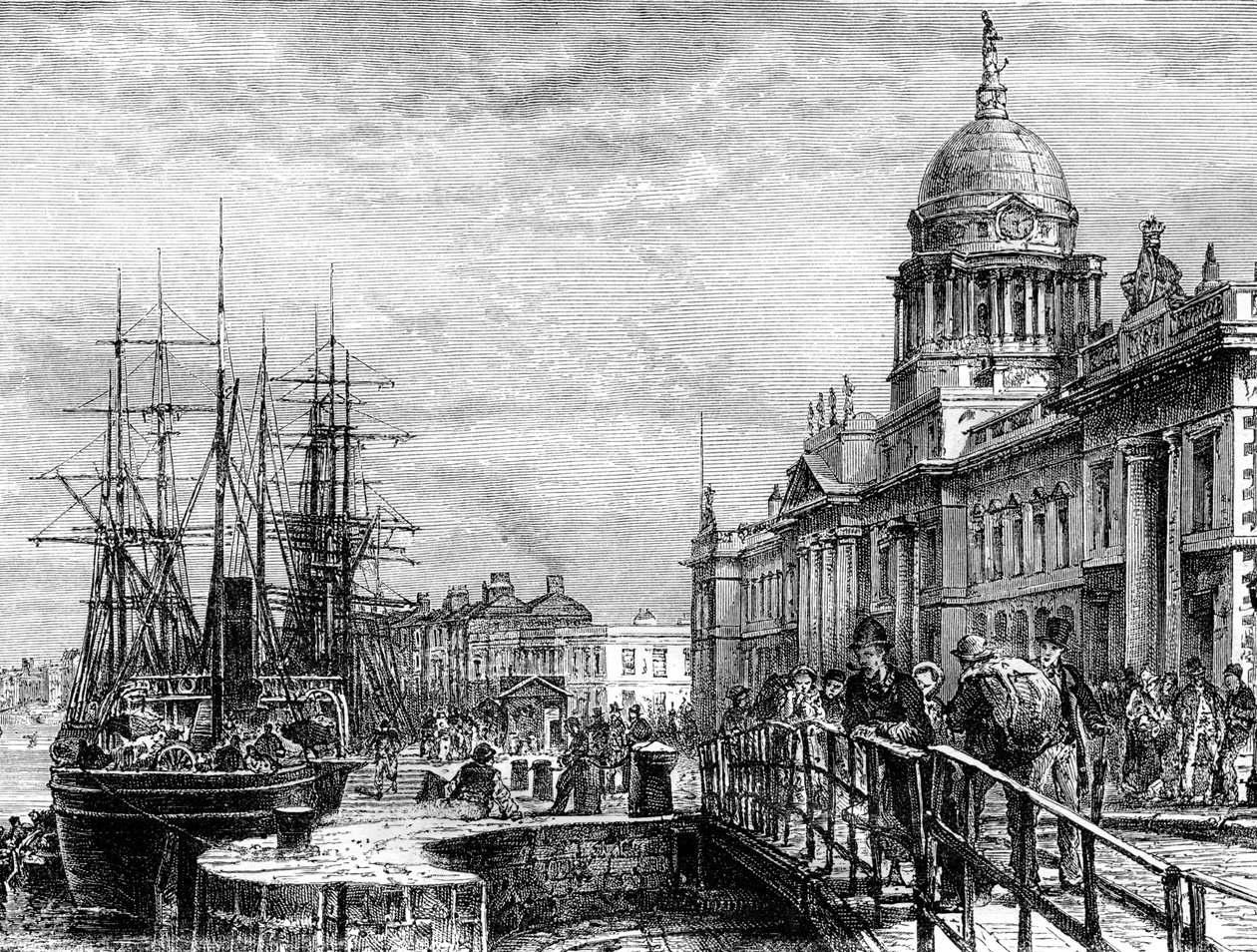 Dublin, Irlandia, XIX wiek. autorstwa Weber