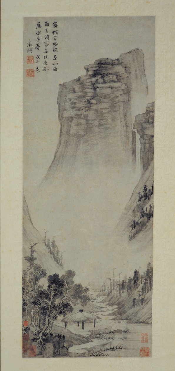 Myśli poetyckie w pawilonie nadrzecznym, 1558. autorstwa Wen Zhengming