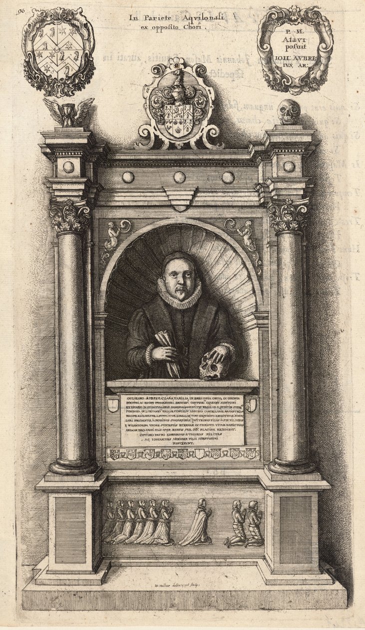 Aubrey (pomnik). Stan 1 autorstwa Wenceslaus Hollar