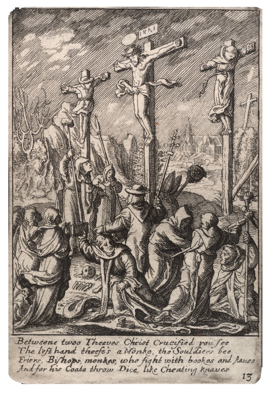 Ukrzyżowanie autorstwa Wenceslaus Hollar