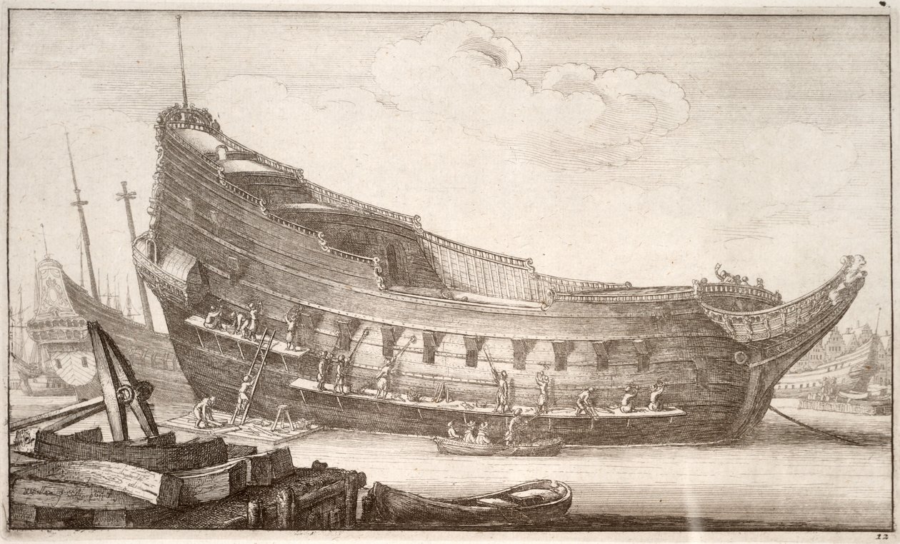 Wyposażenie kadłuba. Stan 3 autorstwa Wenceslaus Hollar