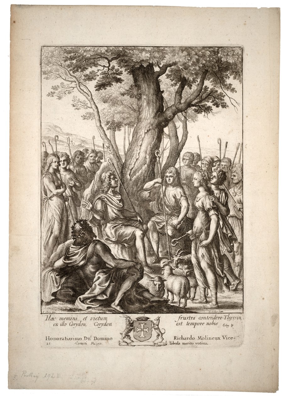 Melibejos. Stan 3 autorstwa Wenceslaus Hollar