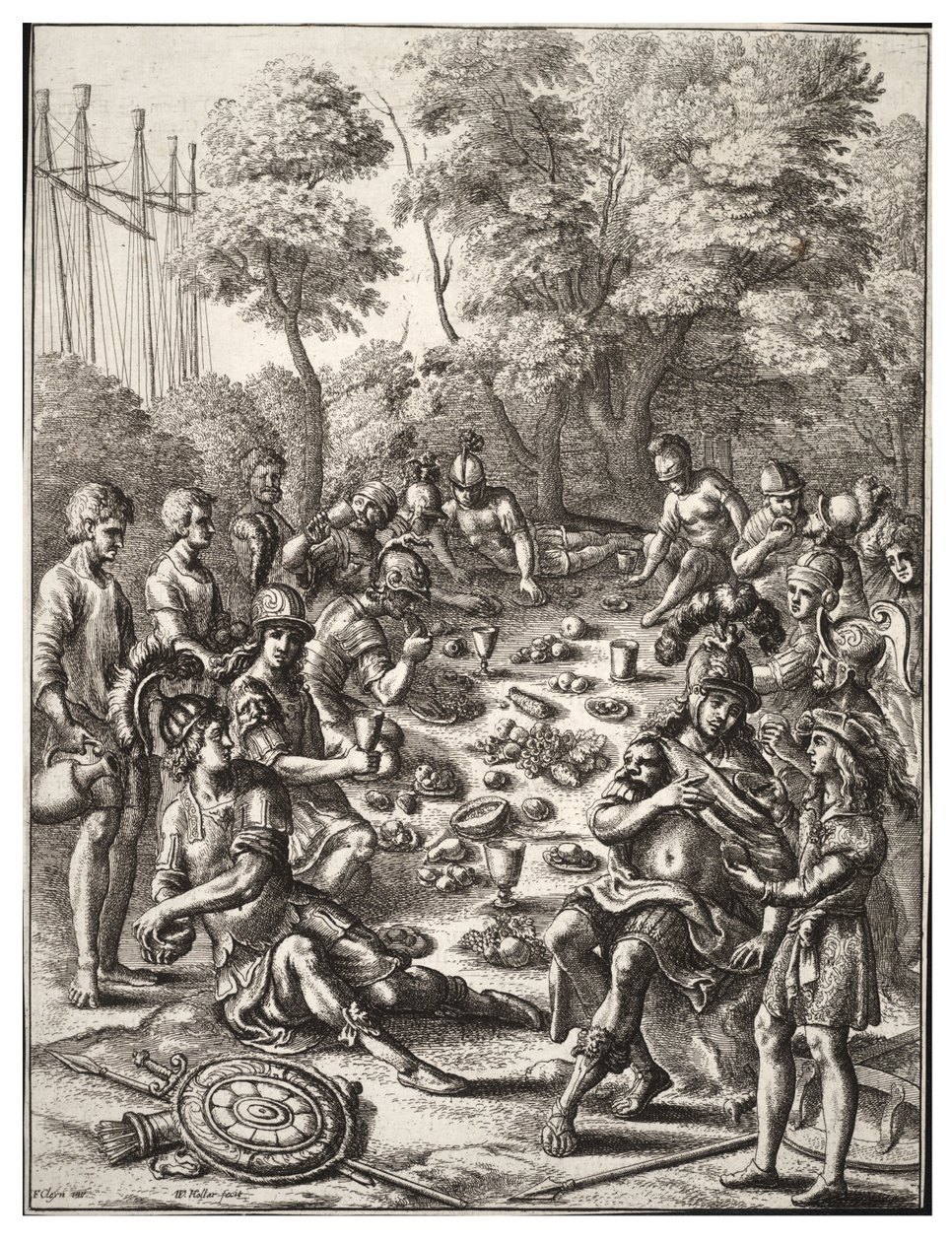 Przegląd dynastii juliańskiej. Stan 2 autorstwa Wenceslaus Hollar