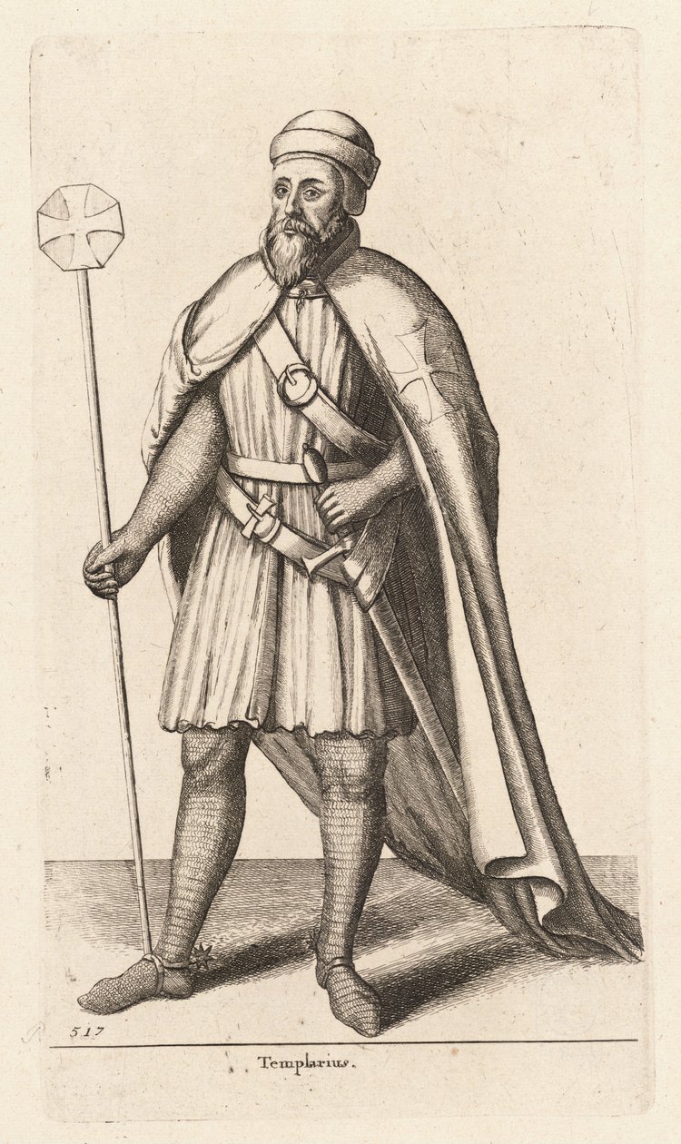 templariusz Stan 2 autorstwa Wenceslaus Hollar