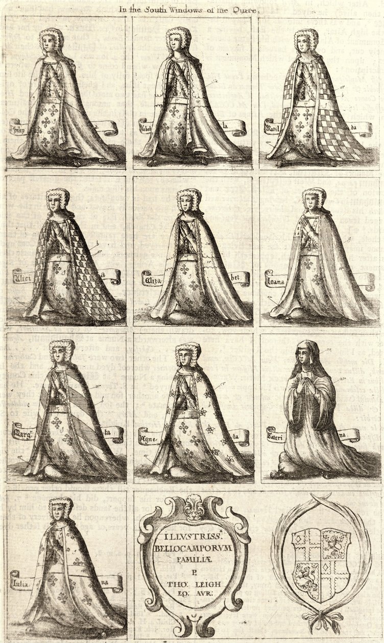 Warwick (witraż) autorstwa Wenceslaus Hollar