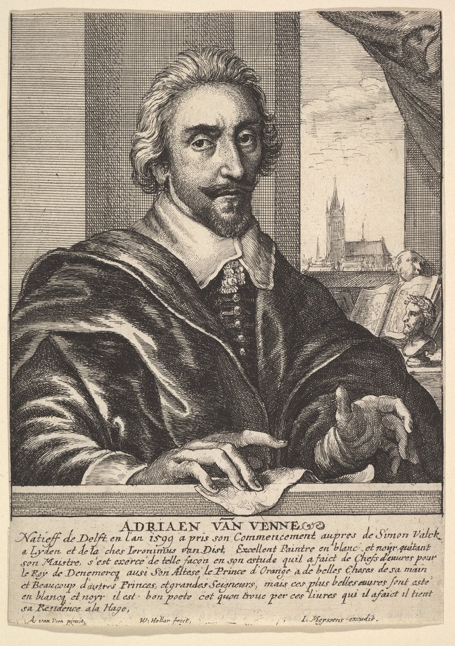 Adrian van de Venne, 1649. autorstwa Wenceslaus Hollar