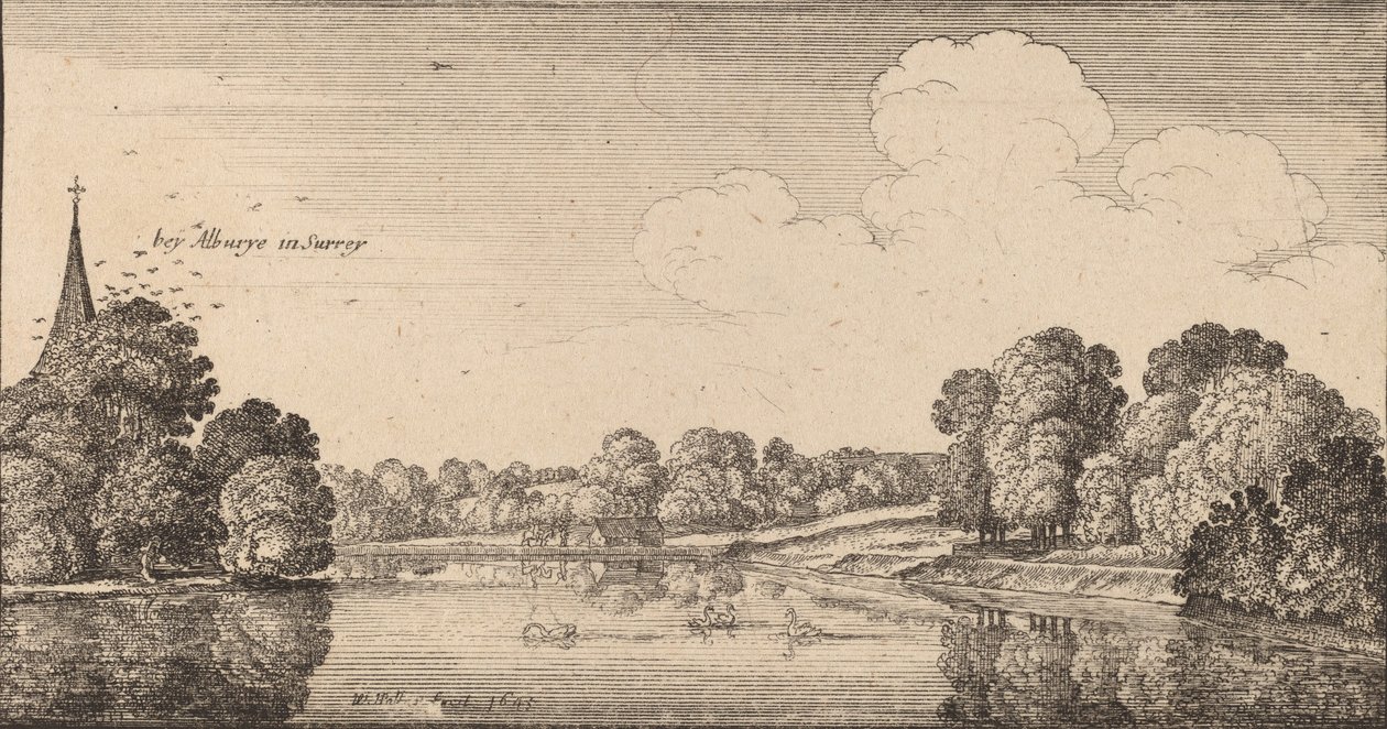 Albury, 1645. autorstwa Wenceslaus Hollar