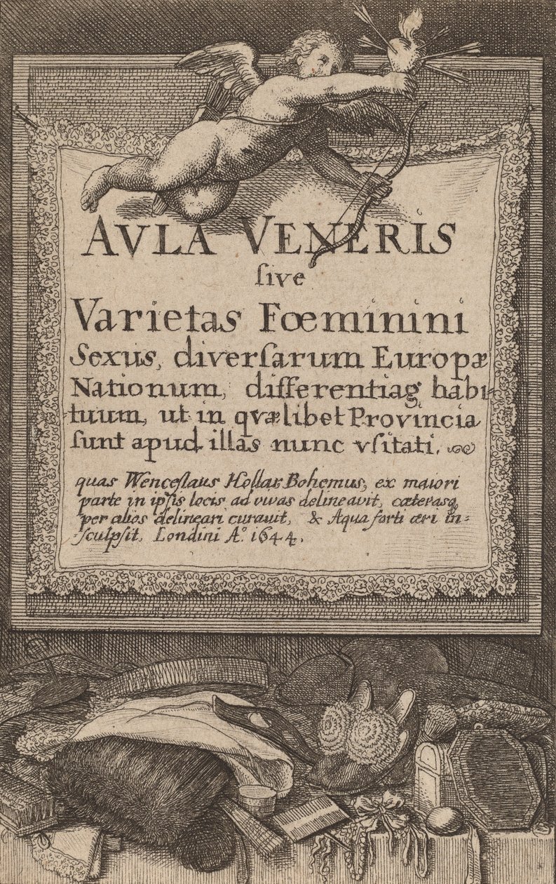 Sala Piątkowa: Strona tytułowa, 1644. autorstwa Wenceslaus Hollar