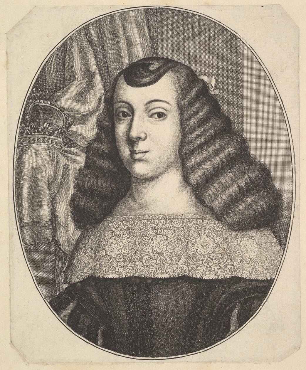 Katarzyna z Braganzy, 1661. autorstwa Wenceslaus Hollar