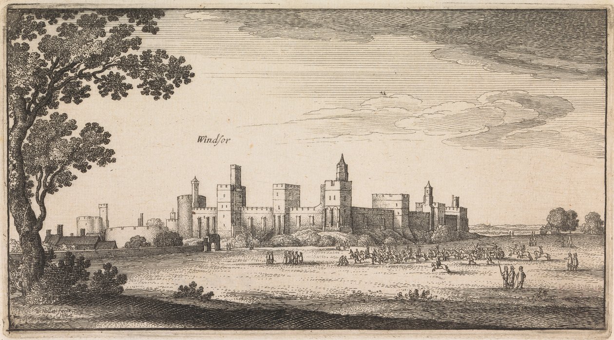 Angielskie widoki: Windsor autorstwa Wenceslaus Hollar