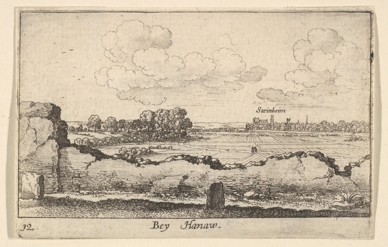 Hanau, 1635. autorstwa Wenceslaus Hollar