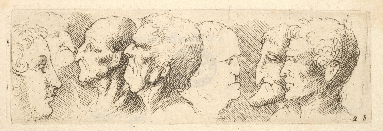 Studia kierownika, 1625-77 autorstwa Wenceslaus Hollar