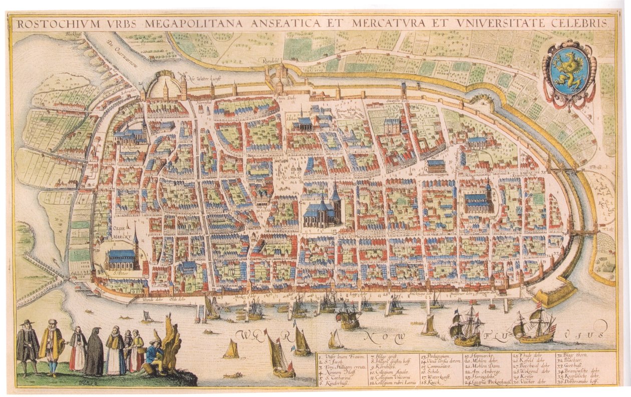 Hollar-Rostock autorstwa Wenceslaus Hollar