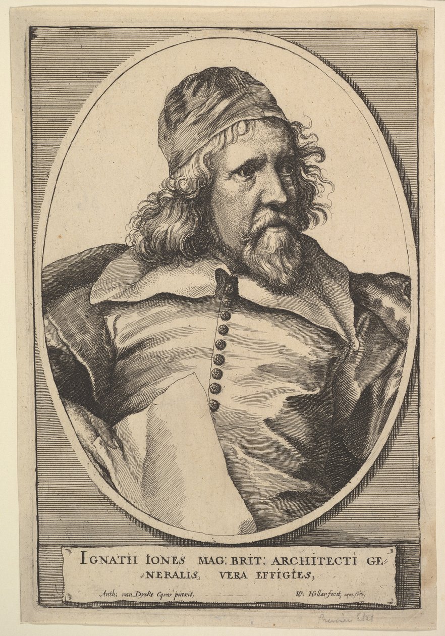 Inigo Jones, 1655. autorstwa Wenceslaus Hollar