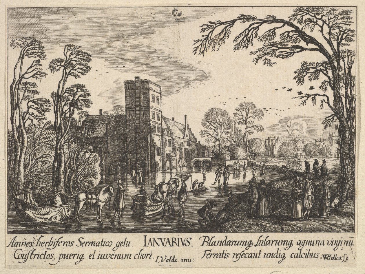 1628-29 stycznia. autorstwa Wenceslaus Hollar
