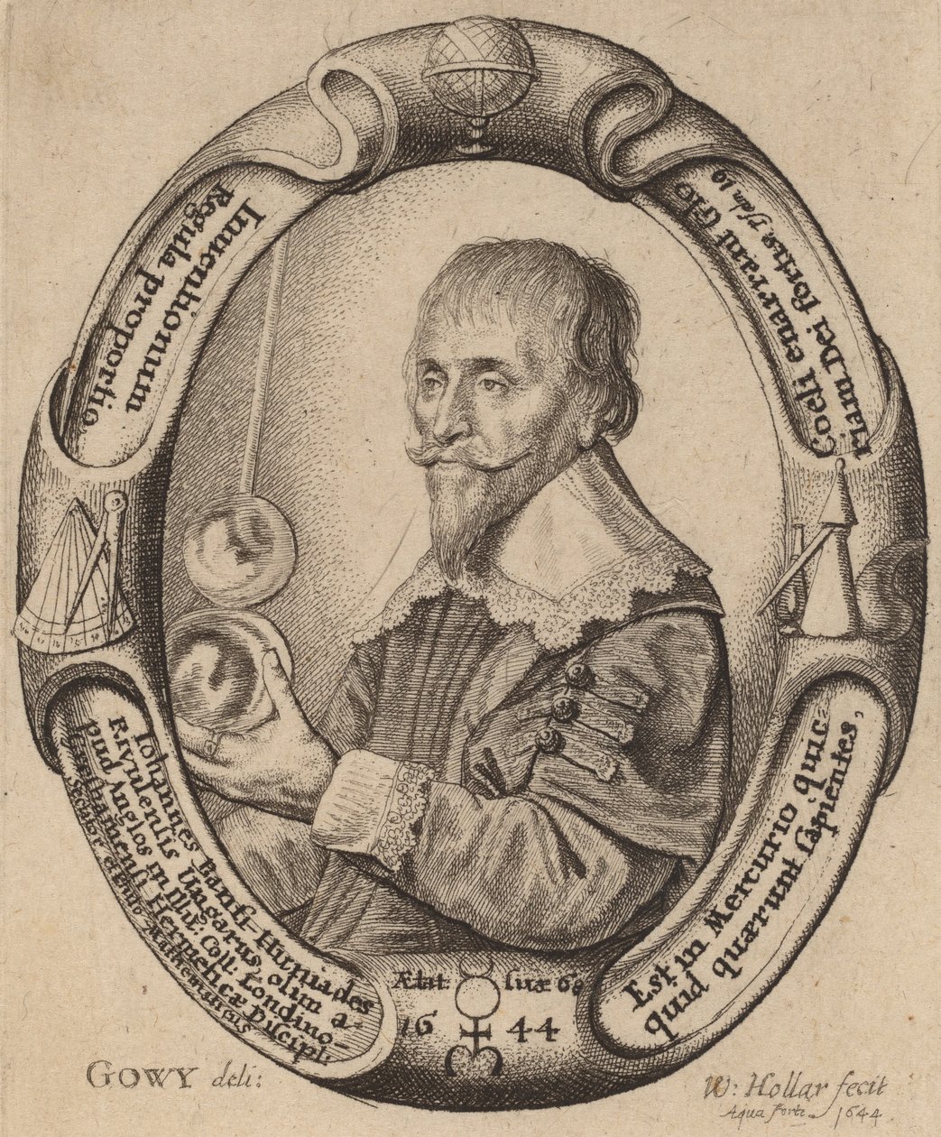 Johann Banfi Huniades. autorstwa Wenceslaus Hollar
