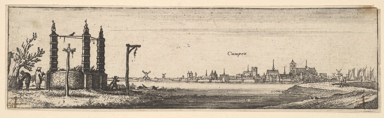 Kampen, 1642-44. autorstwa Wenceslaus Hollar