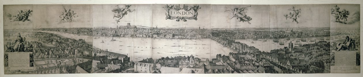 Londyn, 1647 (miedź) autorstwa Wenceslaus Hollar