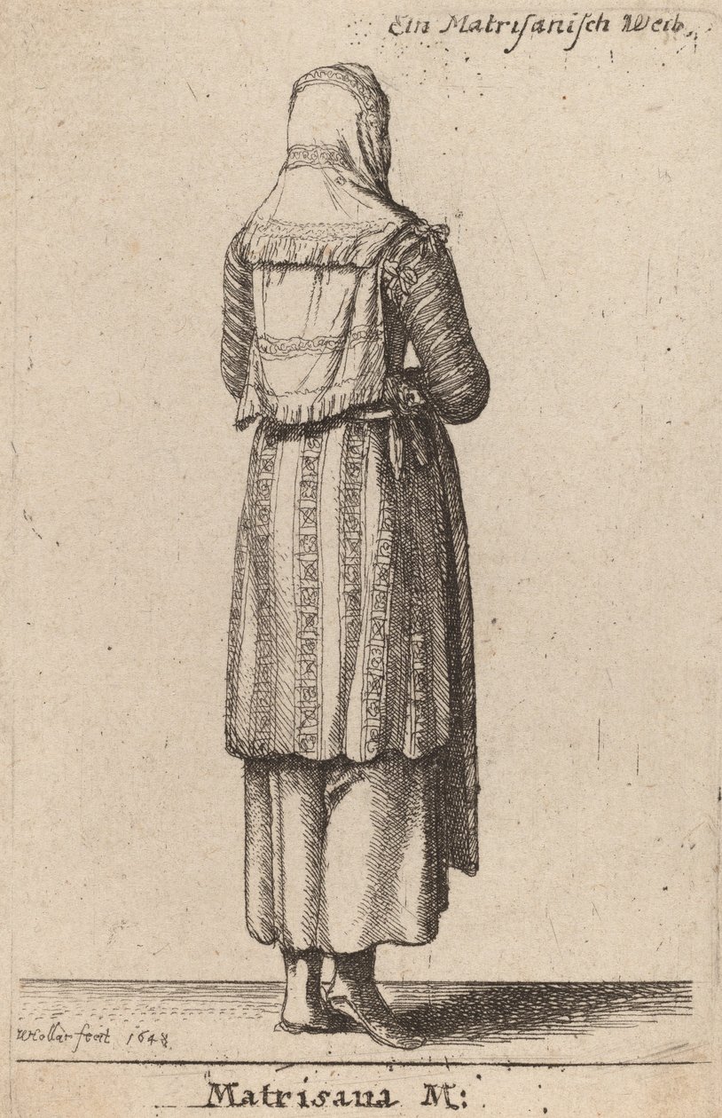 Matrisana M., 1648. autorstwa Wenceslaus Hollar