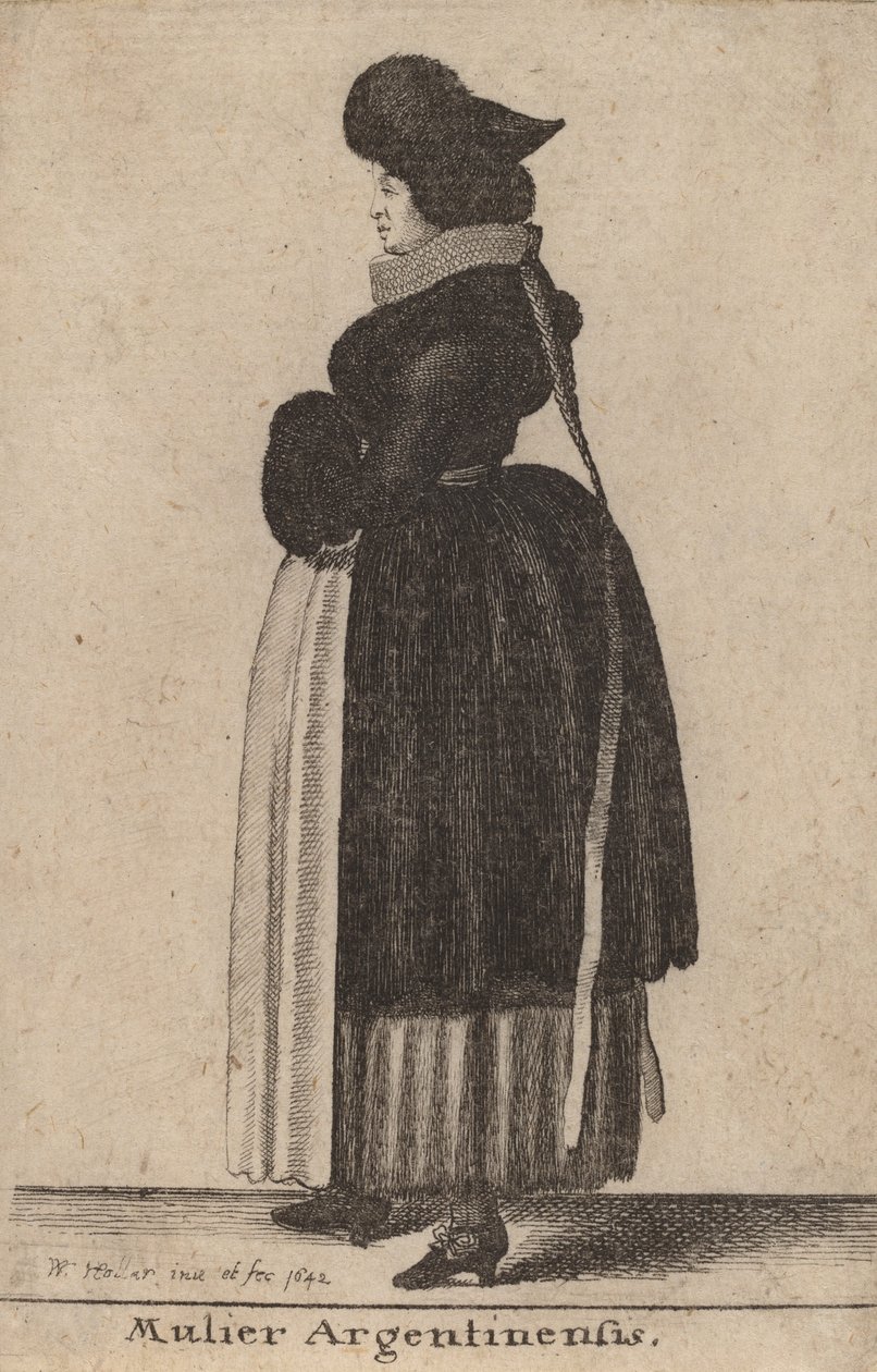 Argentynka, 1642. autorstwa Wenceslaus Hollar