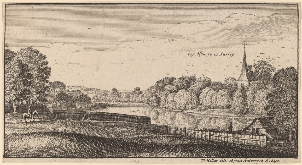 W pobliżu Albury autorstwa Wenceslaus Hollar
