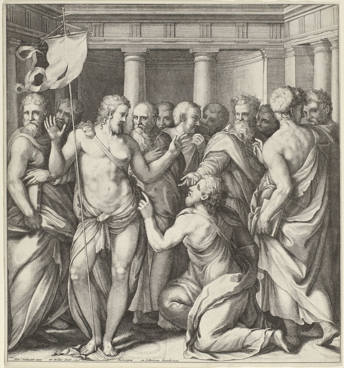 Niewiara Thomasa autorstwa Wenceslaus Hollar