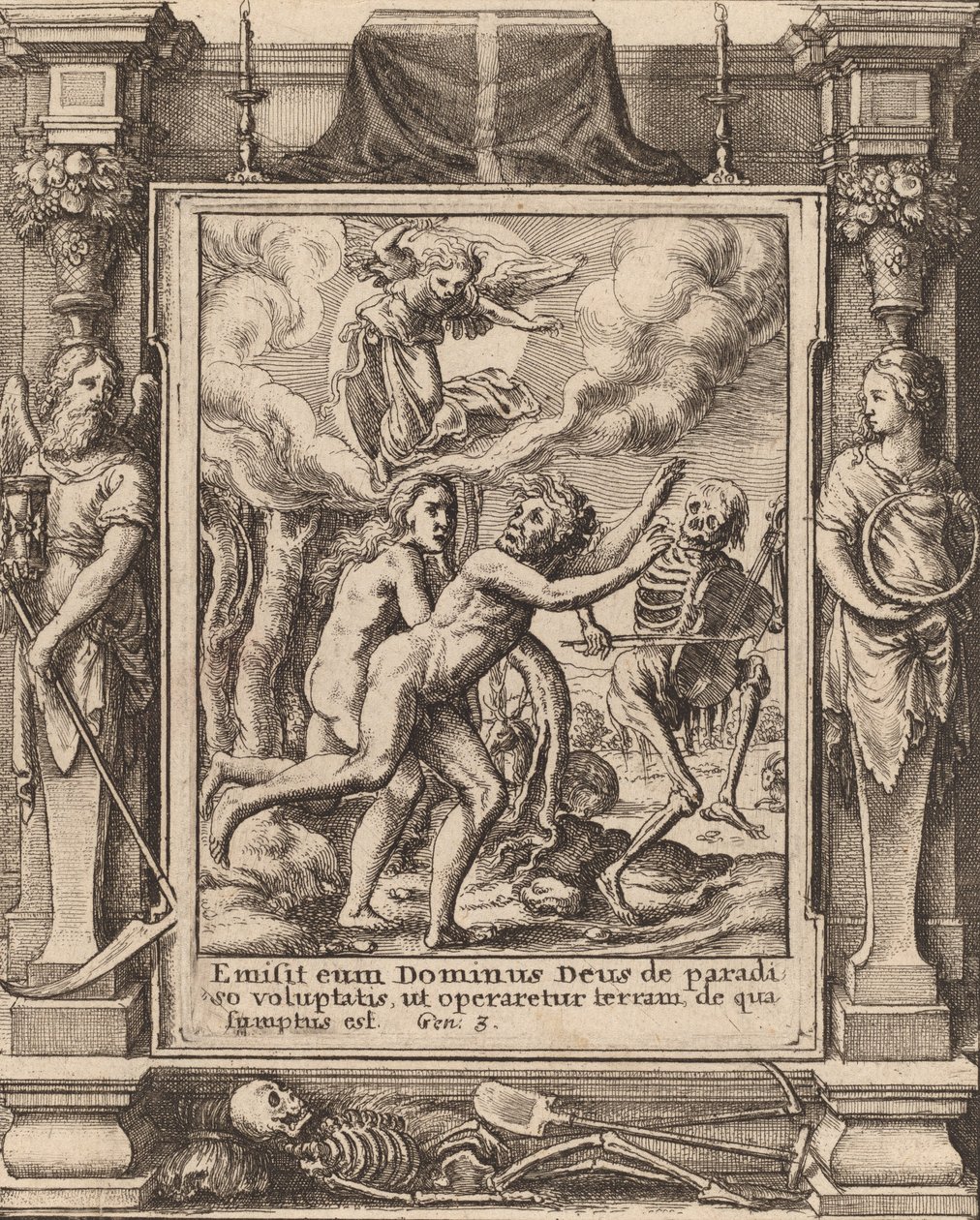 Raj utracony, 1651. autorstwa Wenceslaus Hollar