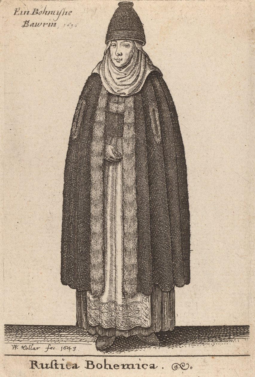 Kraj Czeski, 1643. autorstwa Wenceslaus Hollar