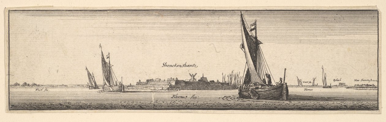 Schenkenschanz, 1642-1644. autorstwa Wenceslaus Hollar