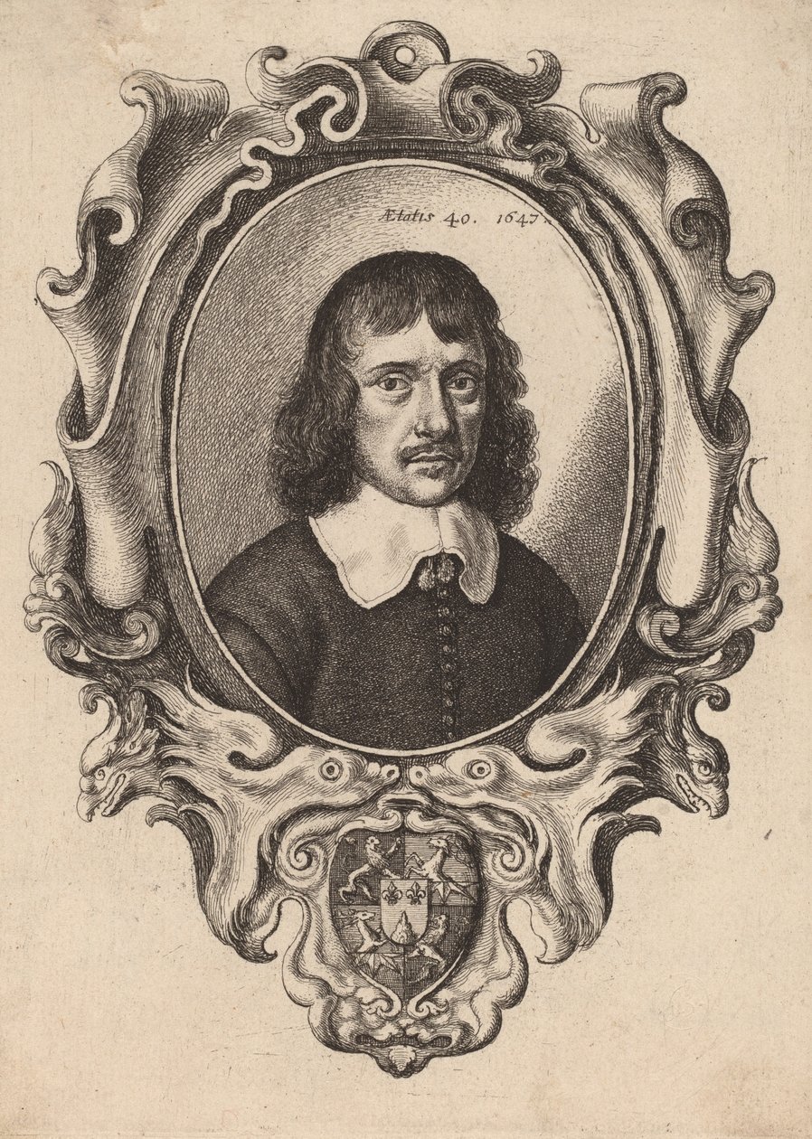 Autoportret, 1647. autorstwa Wenceslaus Hollar