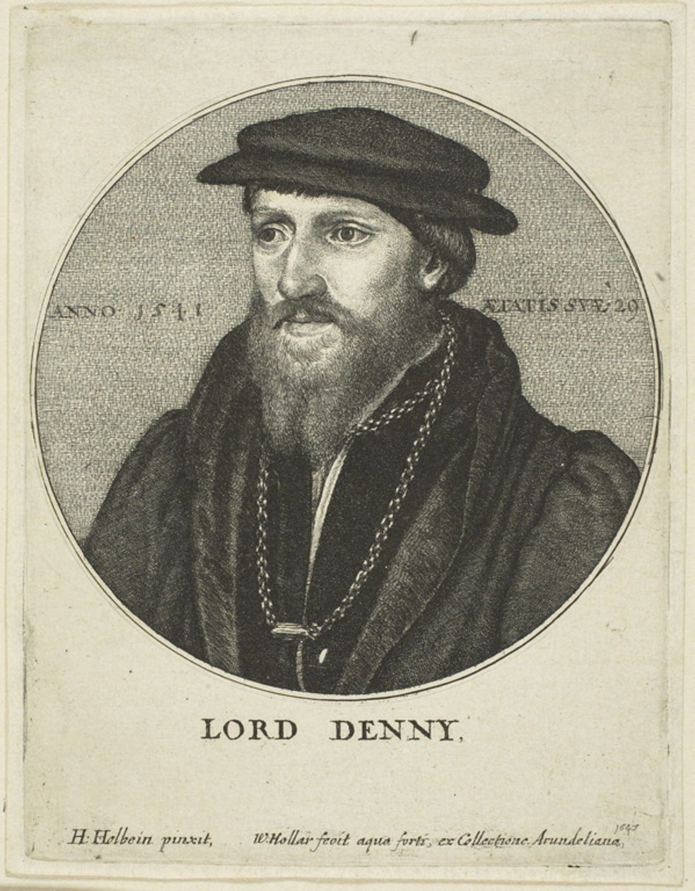 Sir Anthony Denny autorstwa Wenceslaus Hollar