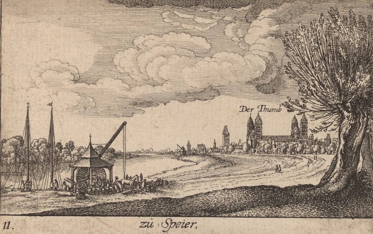 Speyera, 1635. autorstwa Wenceslaus Hollar