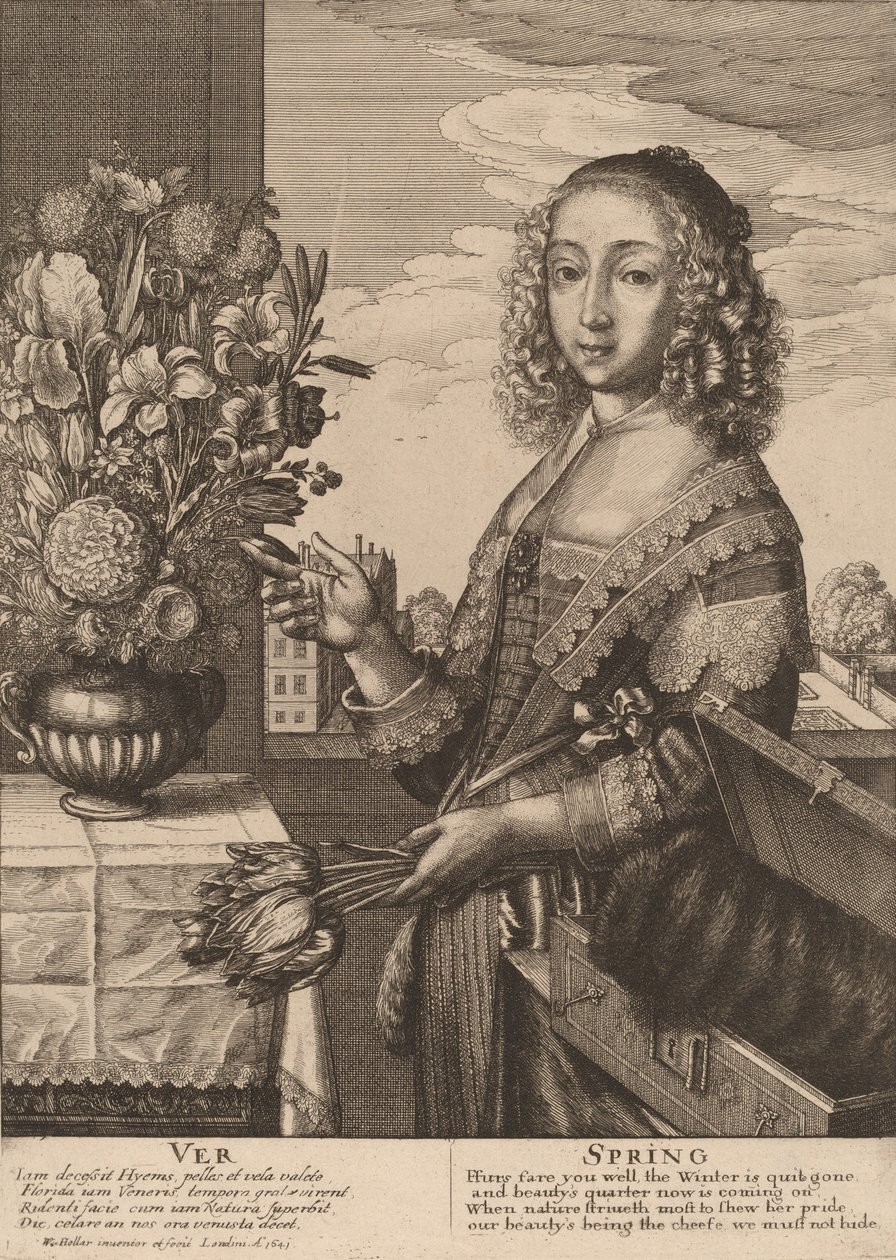 Wiosna, 1641. autorstwa Wenceslaus Hollar