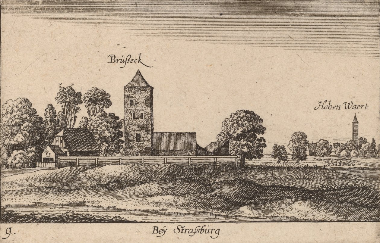 Strasburg, 1635. autorstwa Wenceslaus Hollar