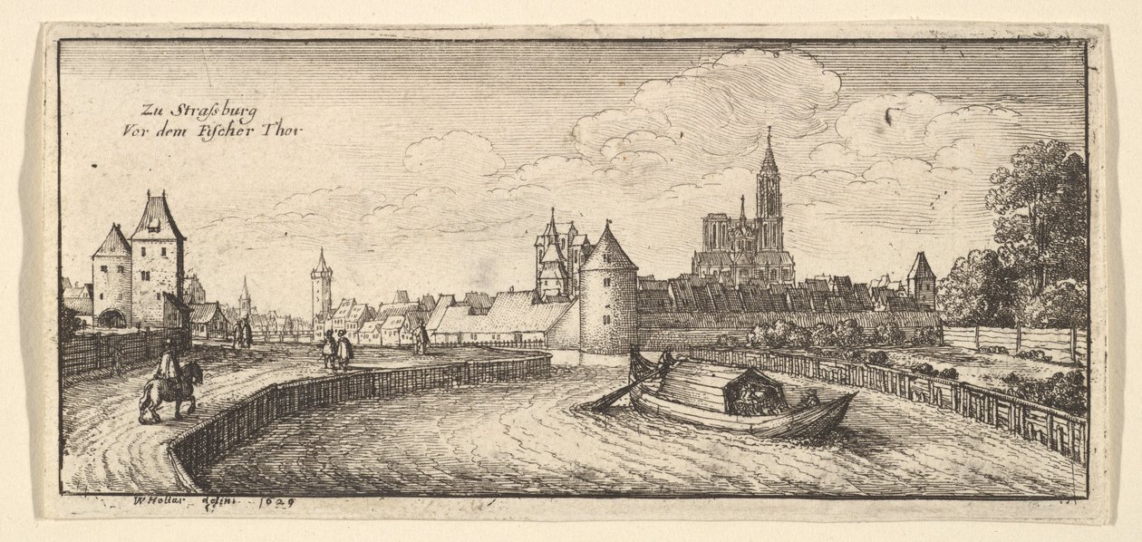 Strasburg, 1663-65. autorstwa Wenceslaus Hollar