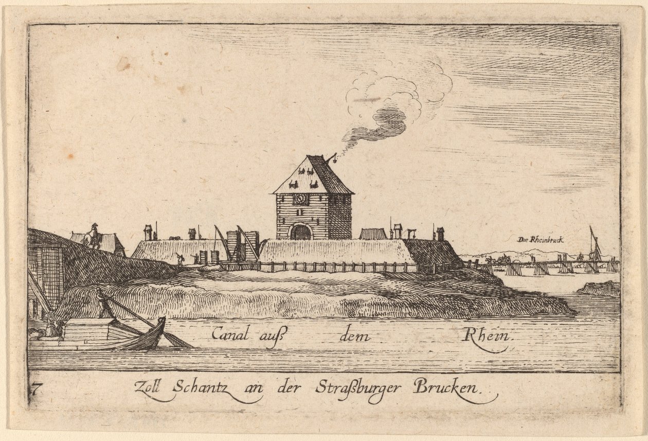 Strasburg: Urząd Poboru Opłat autorstwa Wenceslaus Hollar