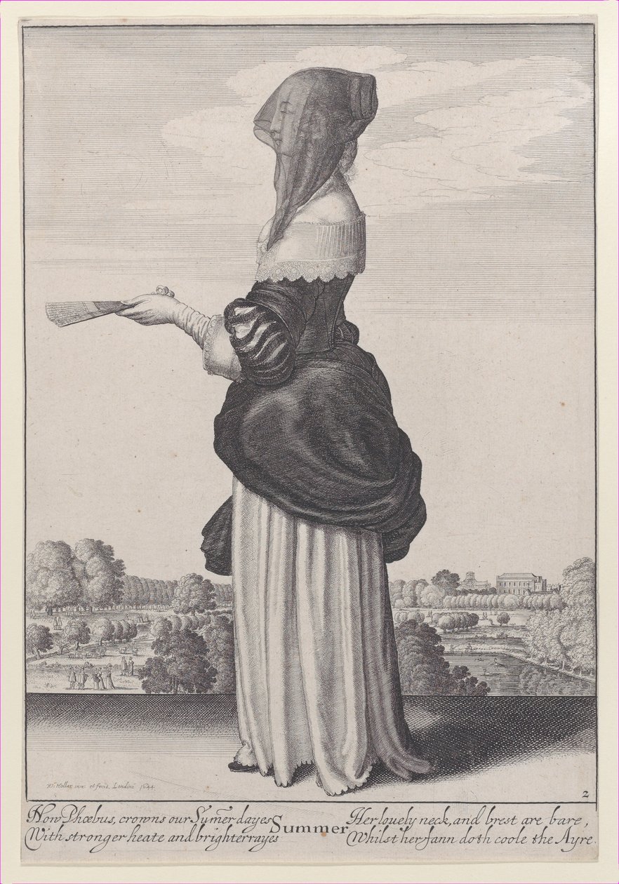 Lato, z Pory roku, 1643-44., 1643-44. autorstwa Wenceslaus Hollar
