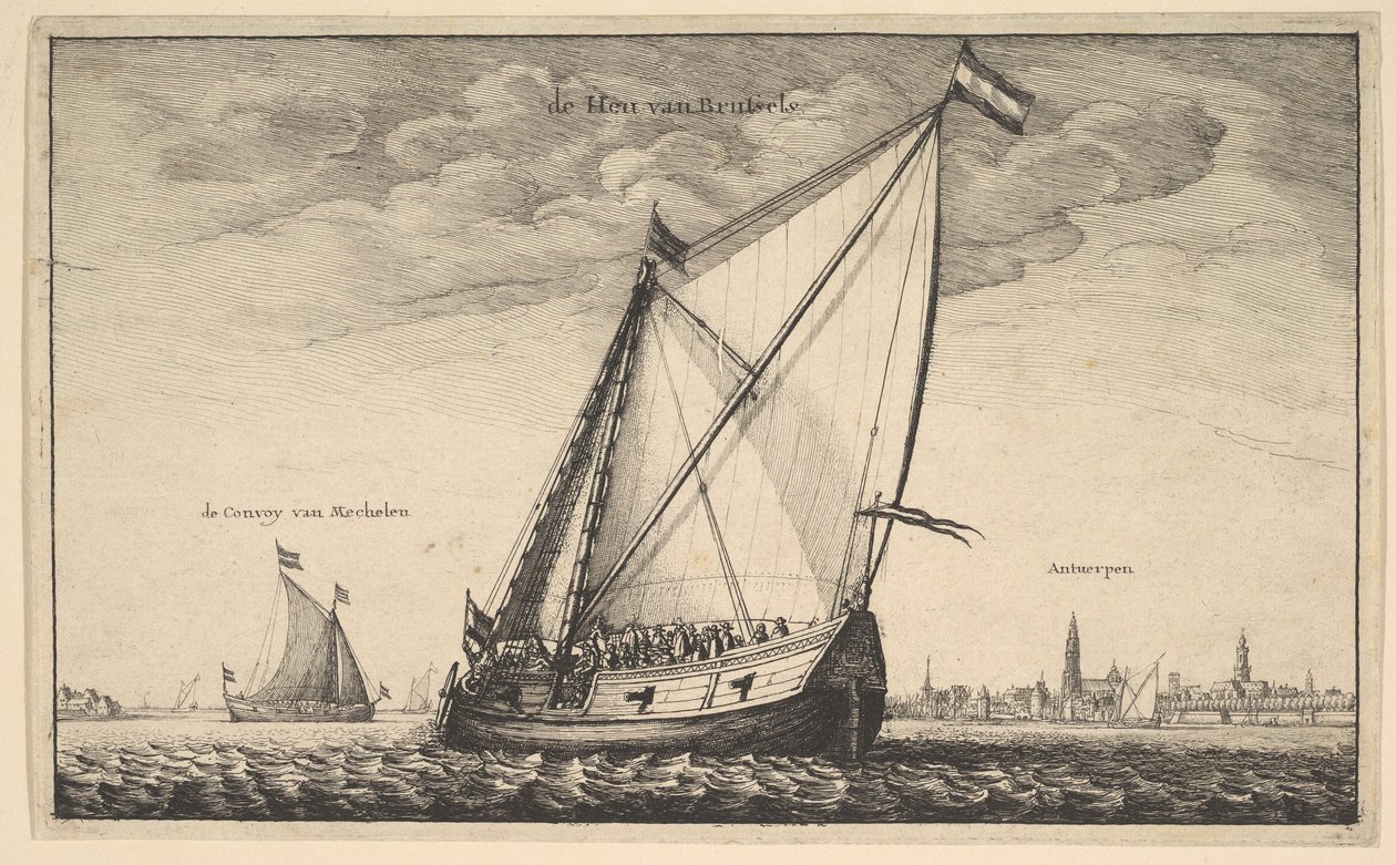 Pakiet Brukselski, 1625-77. autorstwa Wenceslaus Hollar