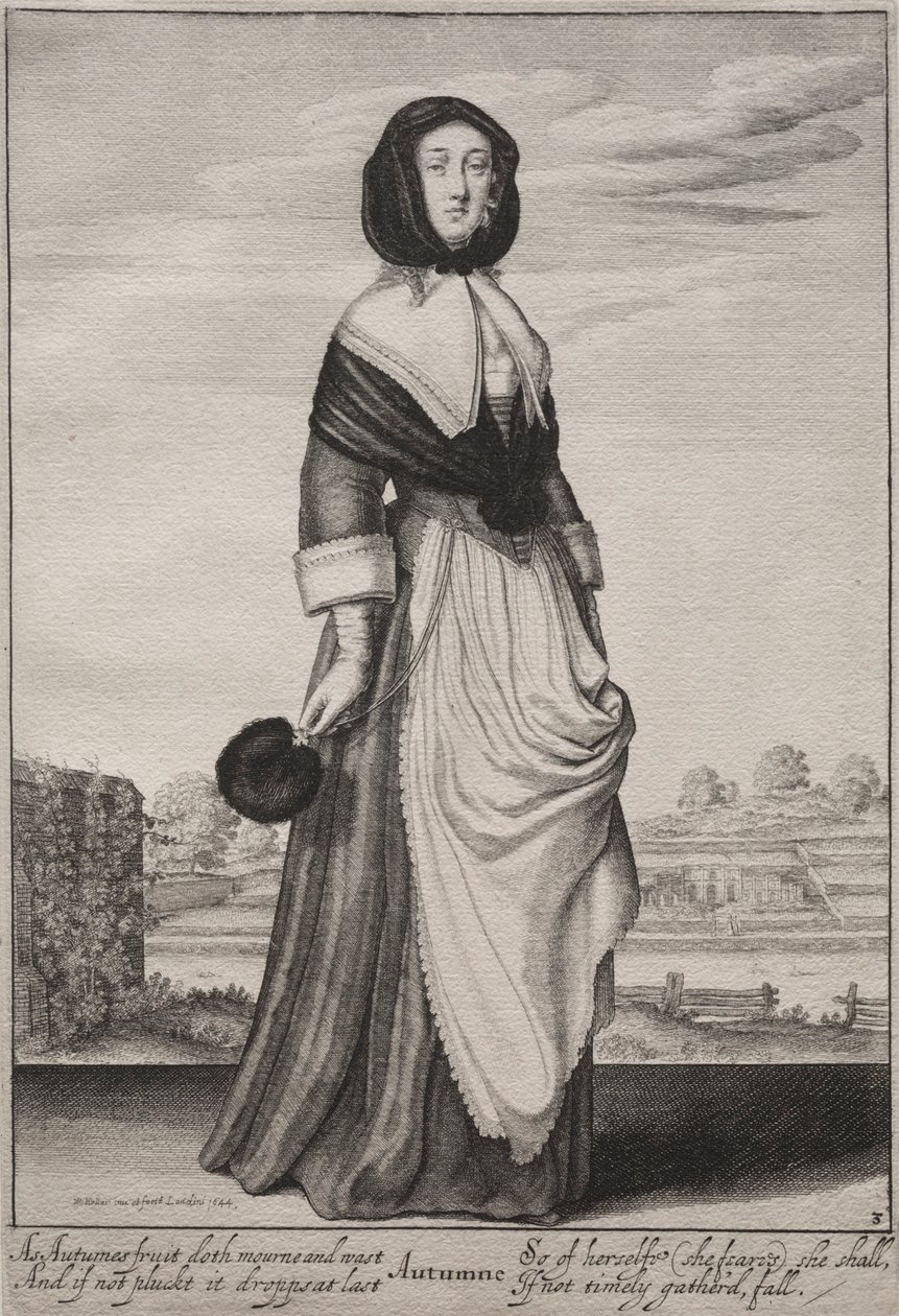 Pory roku: jesień, 1643-1644. autorstwa Wenceslaus Hollar