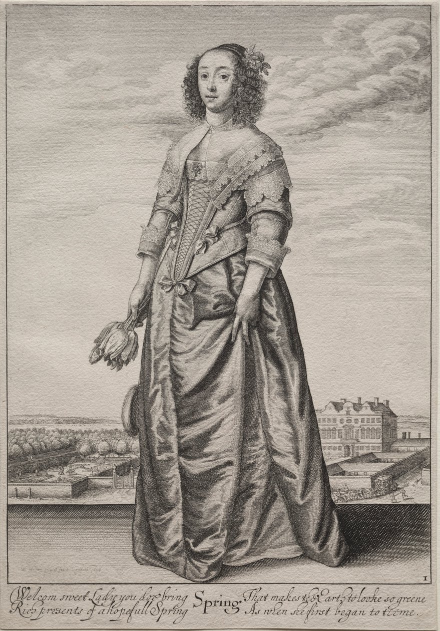 Pory roku: wiosna, 1643-1644. autorstwa Wenceslaus Hollar