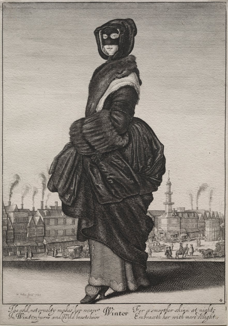 Pory roku: zima 1643-1644. autorstwa Wenceslaus Hollar