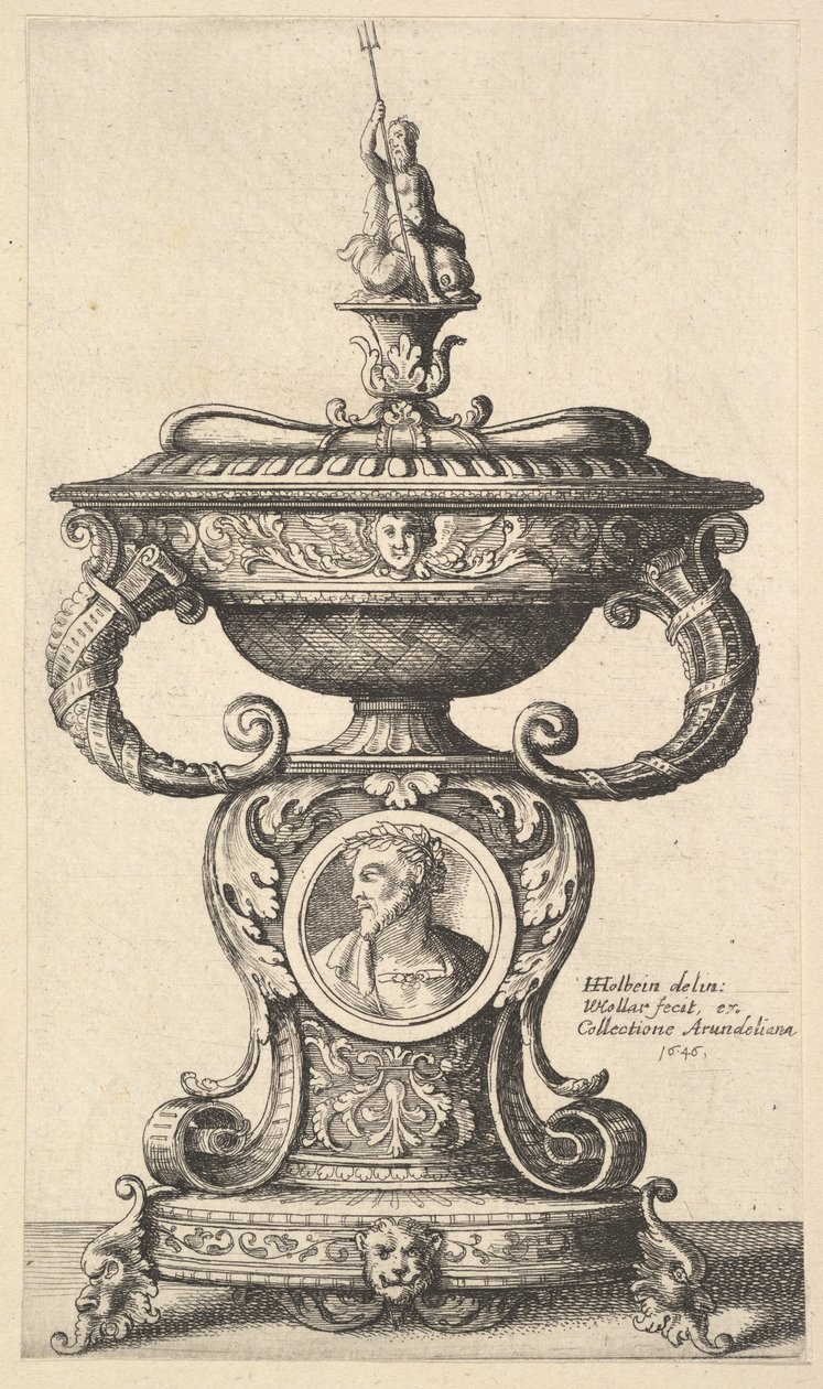 Kubek z dwoma uchwytami, 1646. autorstwa Wenceslaus Hollar