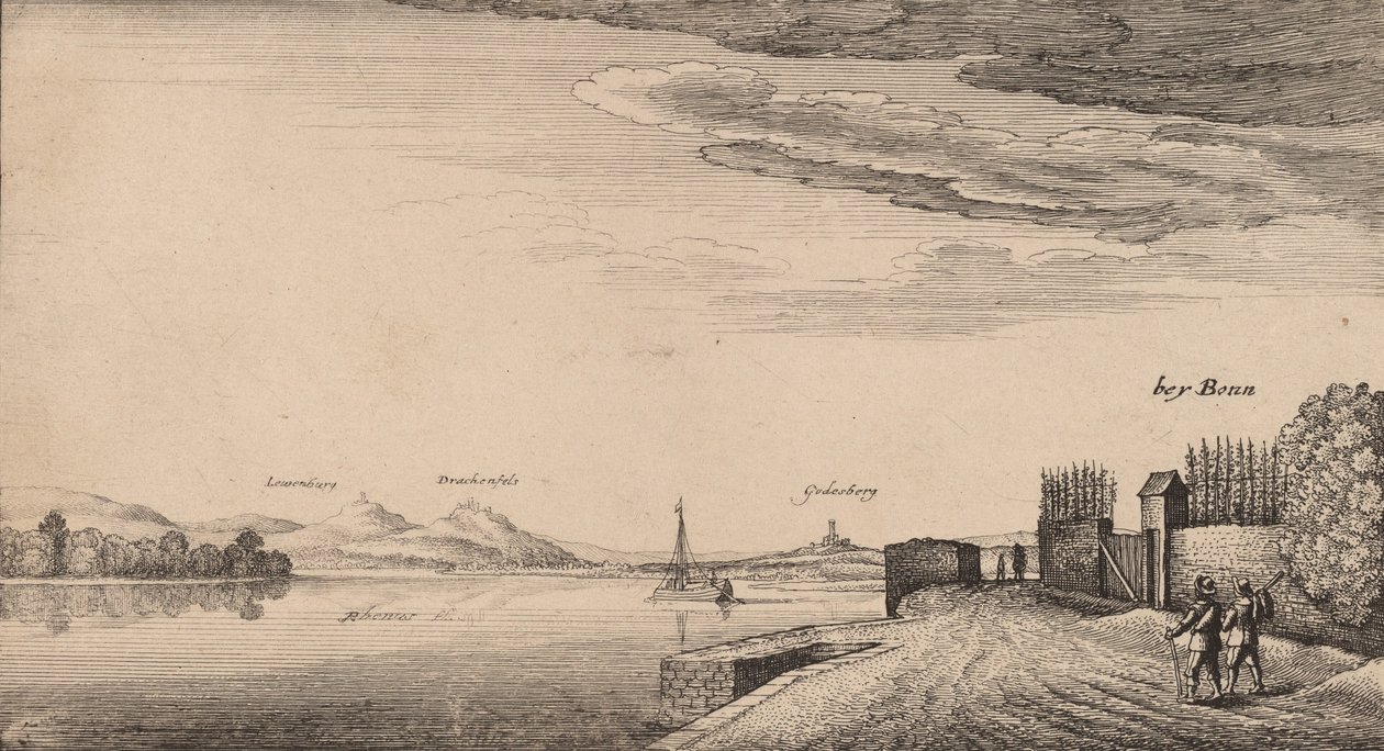 Widok na Lewenberg. autorstwa Wenceslaus Hollar