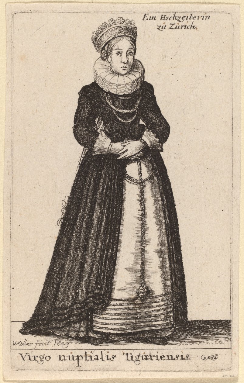 Ślubna Dziewica Tiguri autorstwa Wenceslaus Hollar