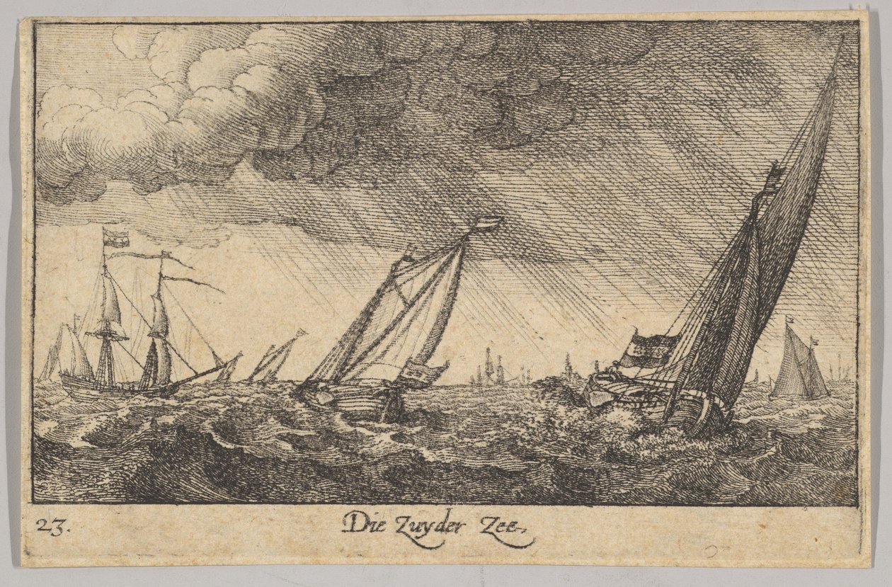 Zuyder Zee, 1635. autorstwa Wenceslaus Hollar
